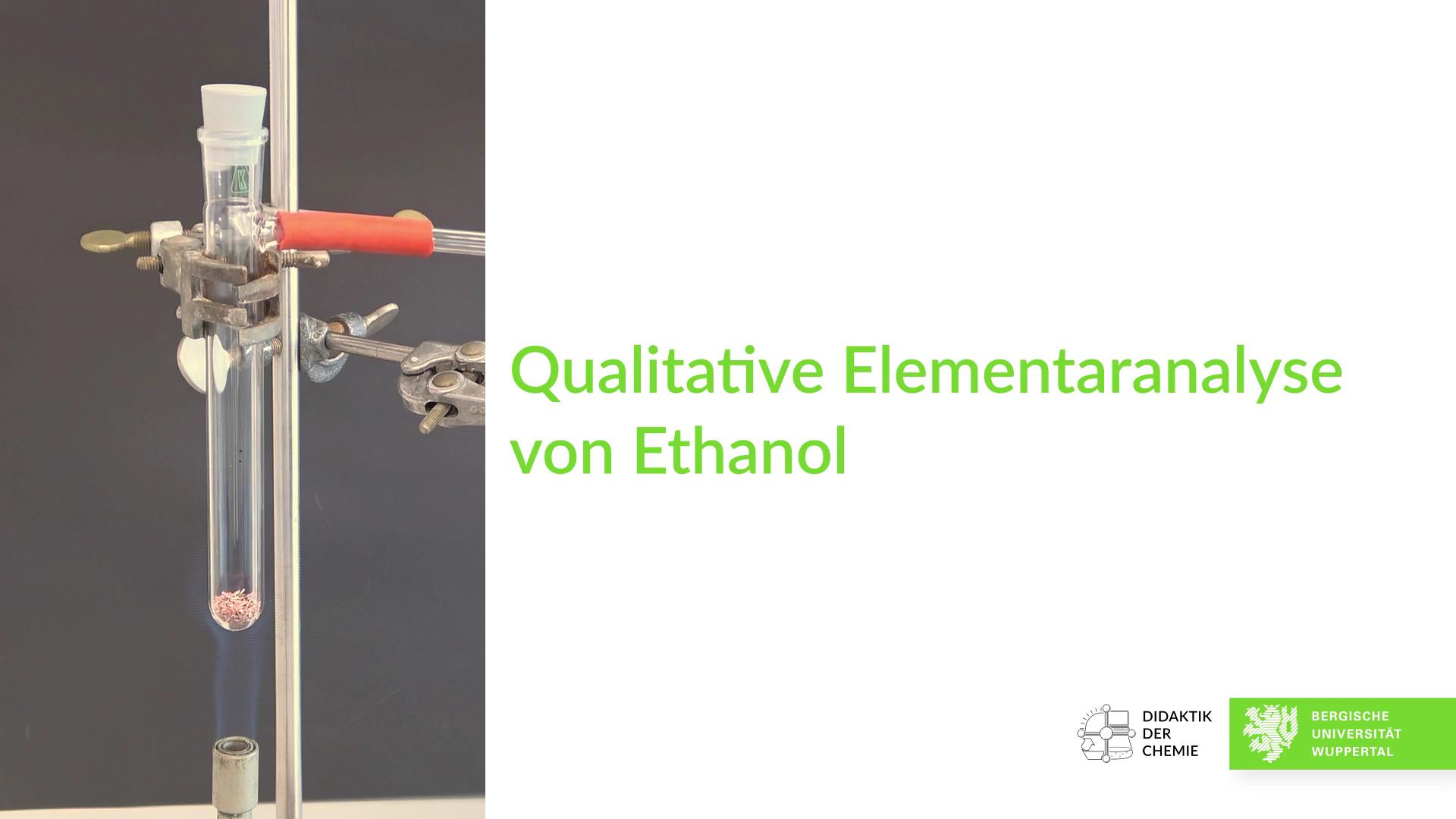 Qualitative Elementaranalyse Von Ethanol 8616