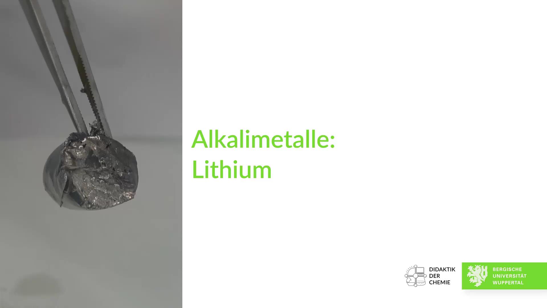 Versuche mit Lithium